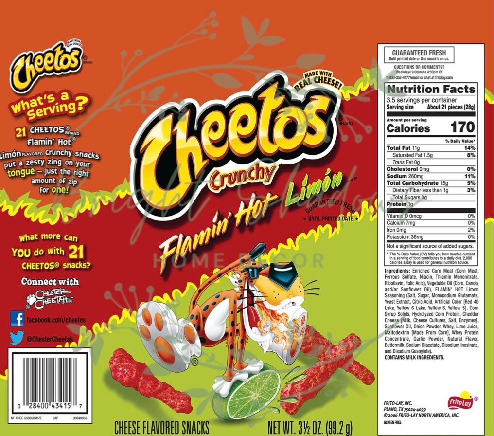 Lime Hot Cheetos 20oz Tumbler Etsy