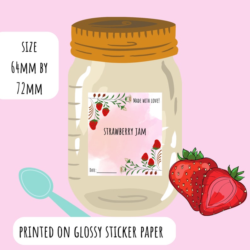 Pack of Jam Jar Labels Mason Jar Labels Preserve Stickers on Etsy UK