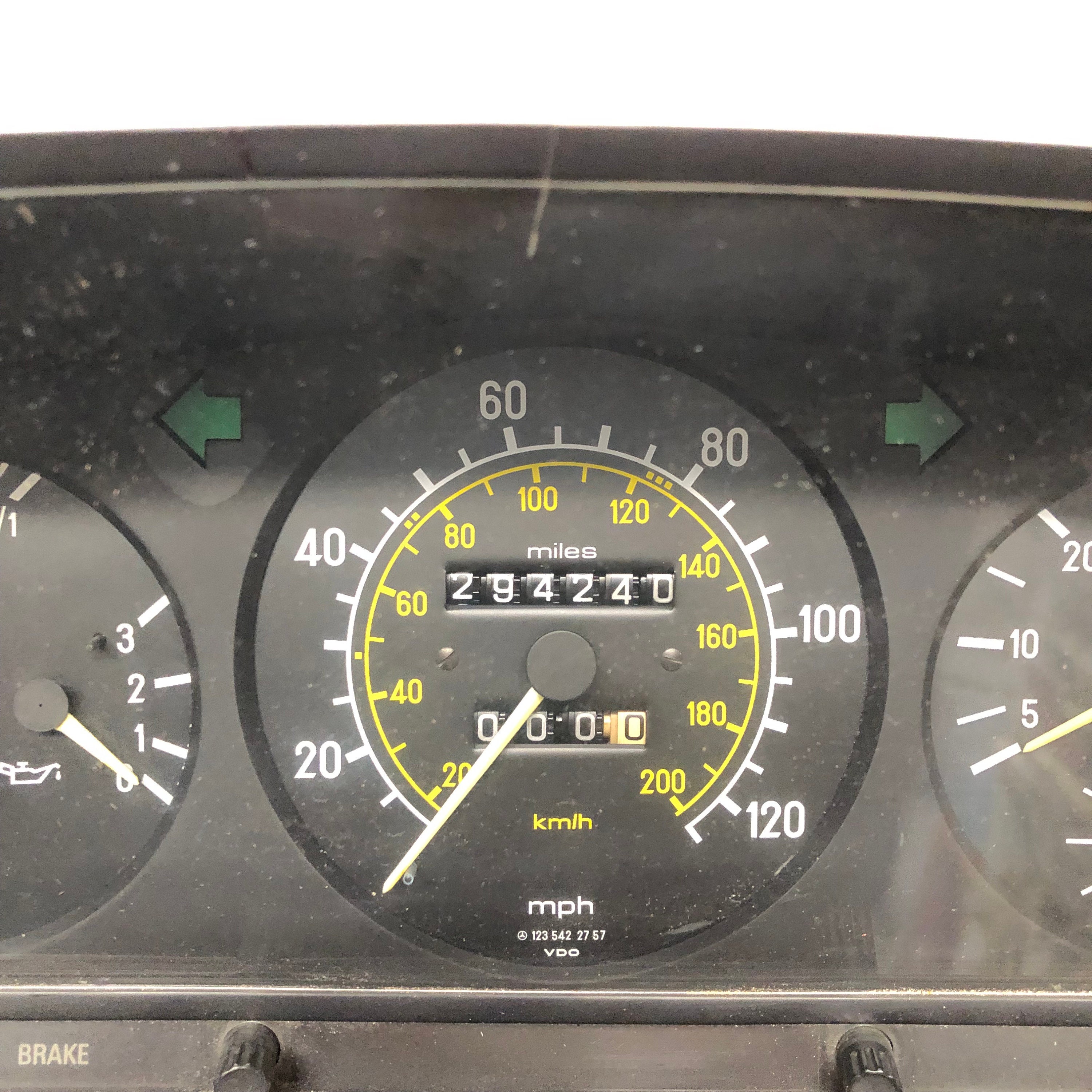 W123 Instrument Cluster Speedometer Tachometer Fuel Oil Etsy