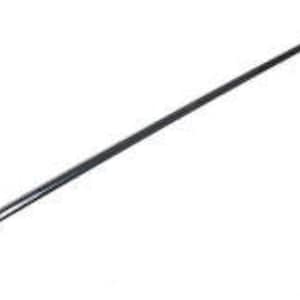 Puede incluir: Una varilla de metal larga, delgada y de color plateado con un extremo curvo. La varilla mide aproximadamente 30 cm de largo.