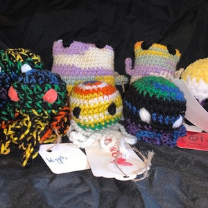 Mystery crocheted plushies
