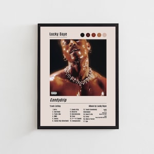 Lucky Daye Digital Download Poster, Candydrip Album, Music Artist Album Cover Wall Art