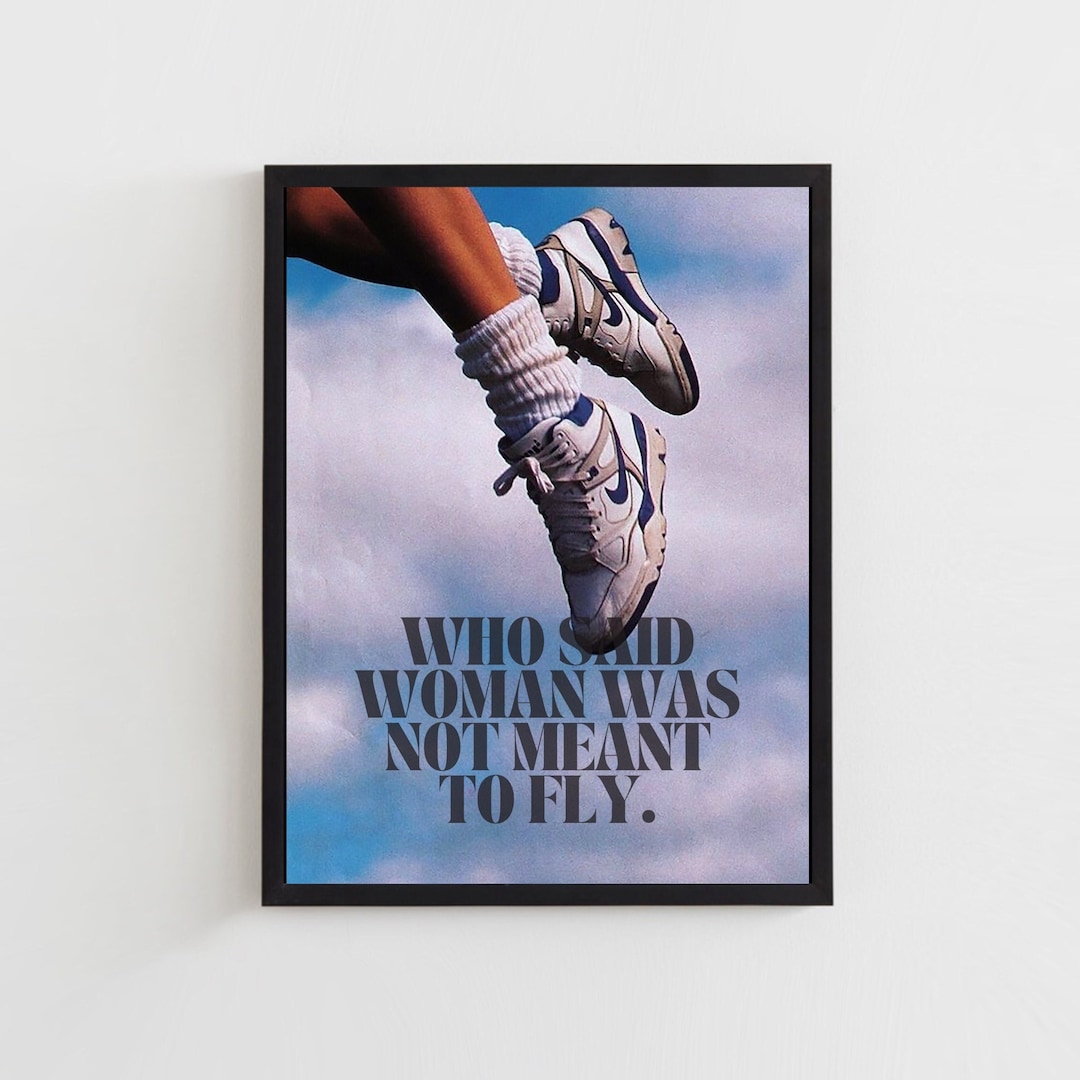 Air Forces who Said Woman Was Not Meant to Fly Digital Download Poster