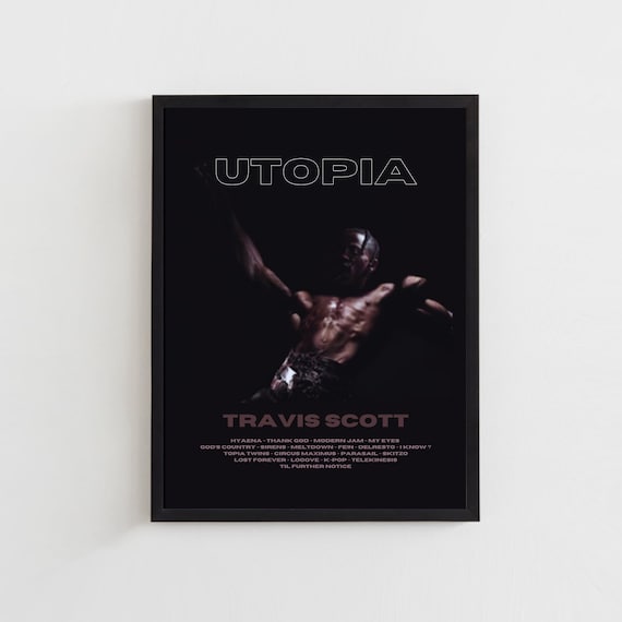 Travis Scott Digital Download Poster, Utopia Album, Music