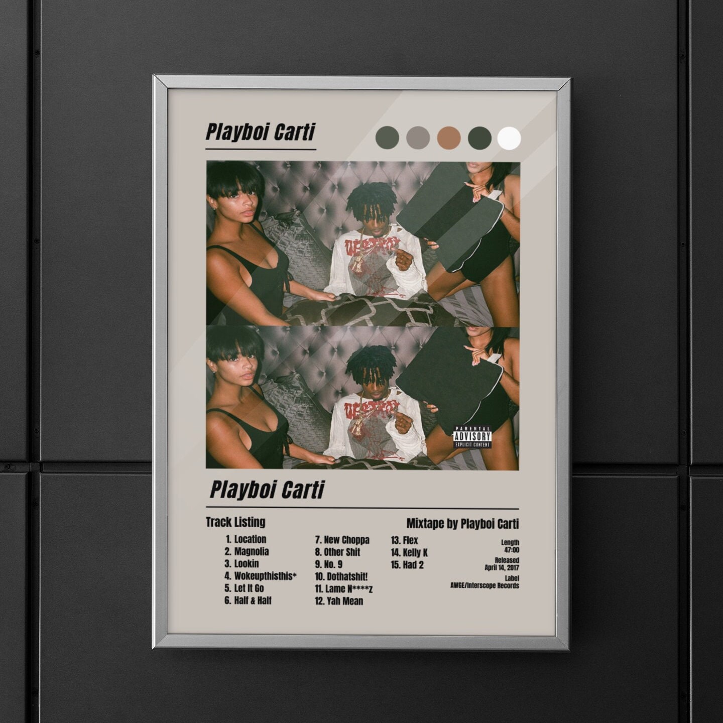Playboi Carti Digital Download Poster, Playboi Carti Album, Music