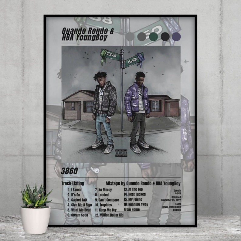 Quando Rondo Nba NBA Youngboy & Quando Rondo Digital Download Poster, Youngboy Never ...