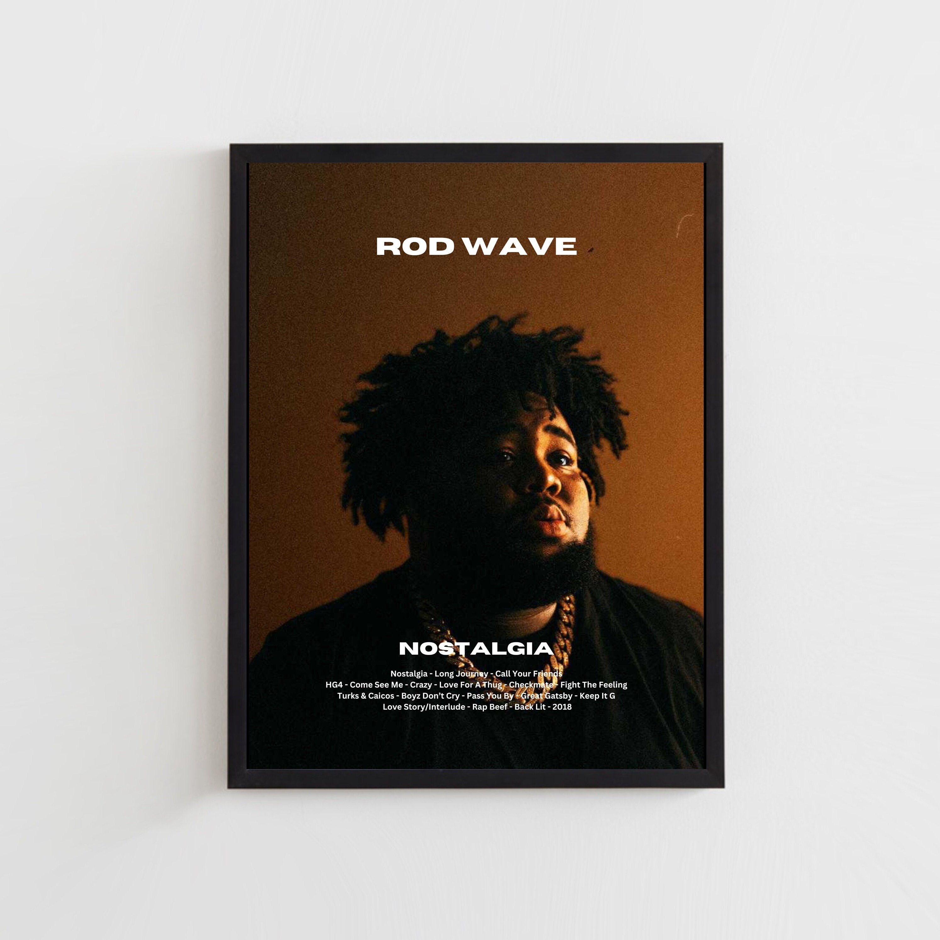 Rod Wave Digital Download Poster, Nostalgia Album, Music Artist Album