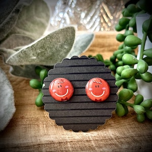 Gingerbread Earrings, Christmas Studs, Custom Christmas Jewelry, Gingerbread Man, Christmas Earrings, Gingerbread Studs, Gift for Her