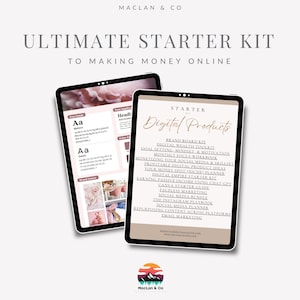 Make Money Online Bundle | Ebook | Beginners Guide To Start Selling | Make Money From Home | MRR Digital Products | Templates | PLR