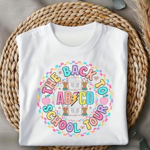 Back to School Tour | Back to School Sublimation | Back to School | Teacher Design PNG | School Life PNG | Sublimate Design | Teacher Shirt