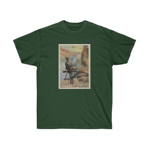 Camiseta de algodón ultra vintage con arte del Parque Nacional de Yellowstone