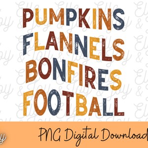 Pumpkins Flannels PNG // halloween png fall png cute halloween design football season design flannel season png cute fall shirt design