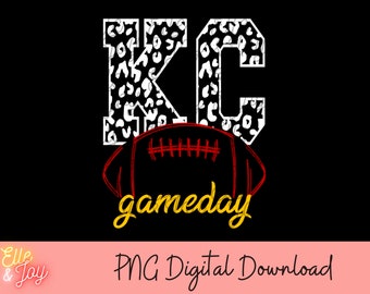 KC Gameday PNG // kansas city png chiefs png kc football design kansas city shirt designs chiefs gameday png football season png