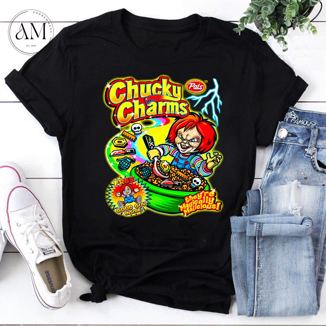 Pals Chucky Charms Bride of Chucky Unisex Vintage T-shirt, Chucky Doll ...
