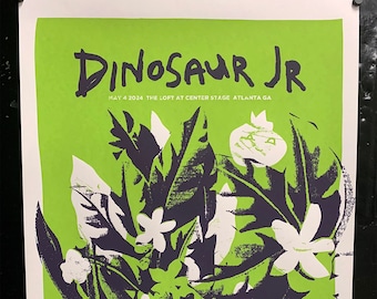 Dinosaur Jr. May 2024 Limited Edition Gig Poster by Powerhouse Factories