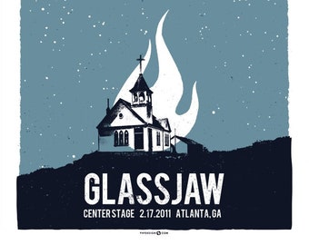 Glassjaw February 2011 Limited Edition Gig Poster by Powerhouse Factories