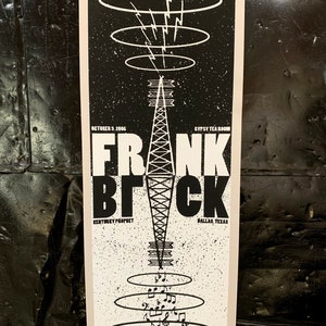 Frank Black October 2006 screen printed gig poster by Powerhouse Factories