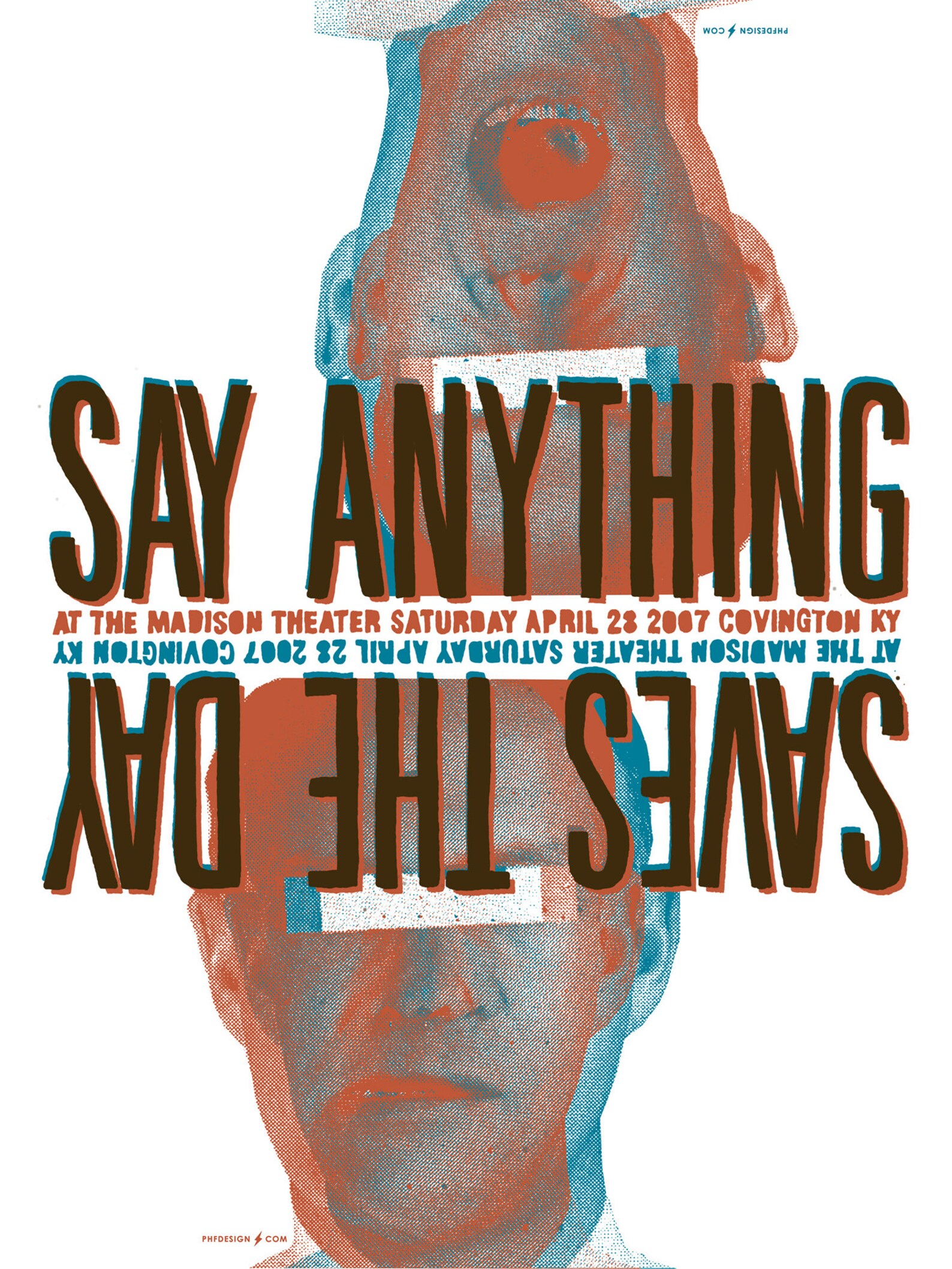 Say Anything and Saves the Day April 2007 Limited Edition Gig Poster by ...