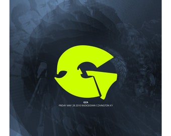 GZA May 2010 Limited Edition Gig Poster by Powerhouse Factories