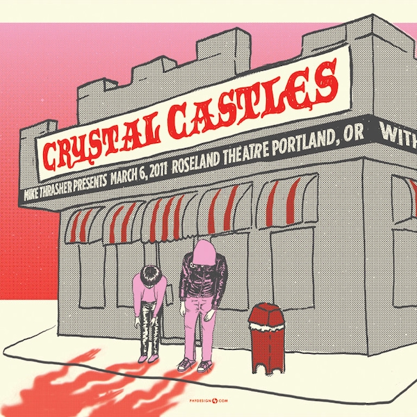 Crystal Castles March 2011 Limited Edition Gig Poster by Powerhouse Factories
