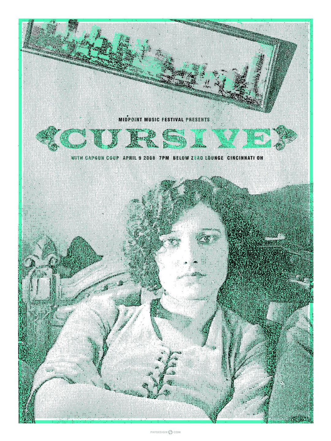 Cursive April 2008 Limited Edition Gig Poster by Powerhouse Factories ...