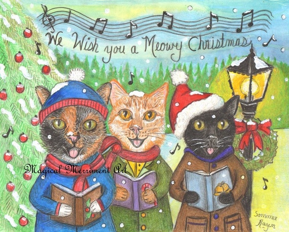 Caroling cats deals
