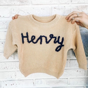 Personalized Hand Embroidered Sweater