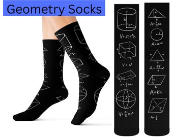 Calcetines matemáticos / Calcetines de geometría / Calcetines para amantes de las matemáticas y las ciencias