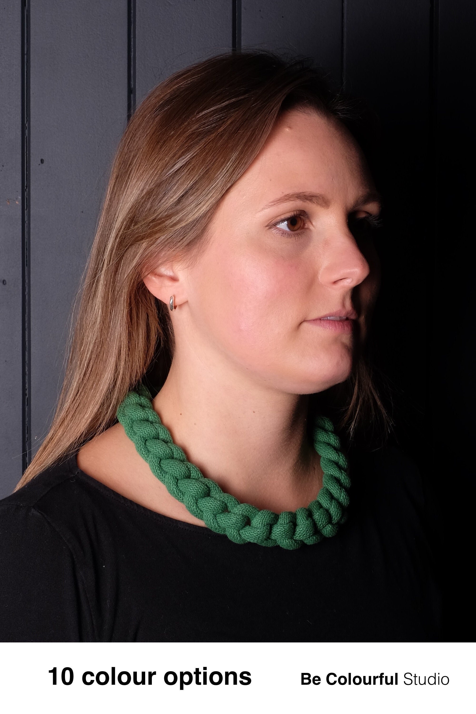 Macrame Marta Necklace Made From Lightweight, Soft Cotton