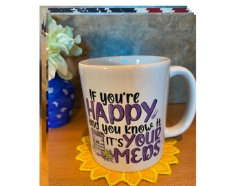 11 oz ceramic Coffee/ Tea cup. Dishwasher Safe. Microwave Safe. Funny Saying.,  Great gift idea. Gift Box included