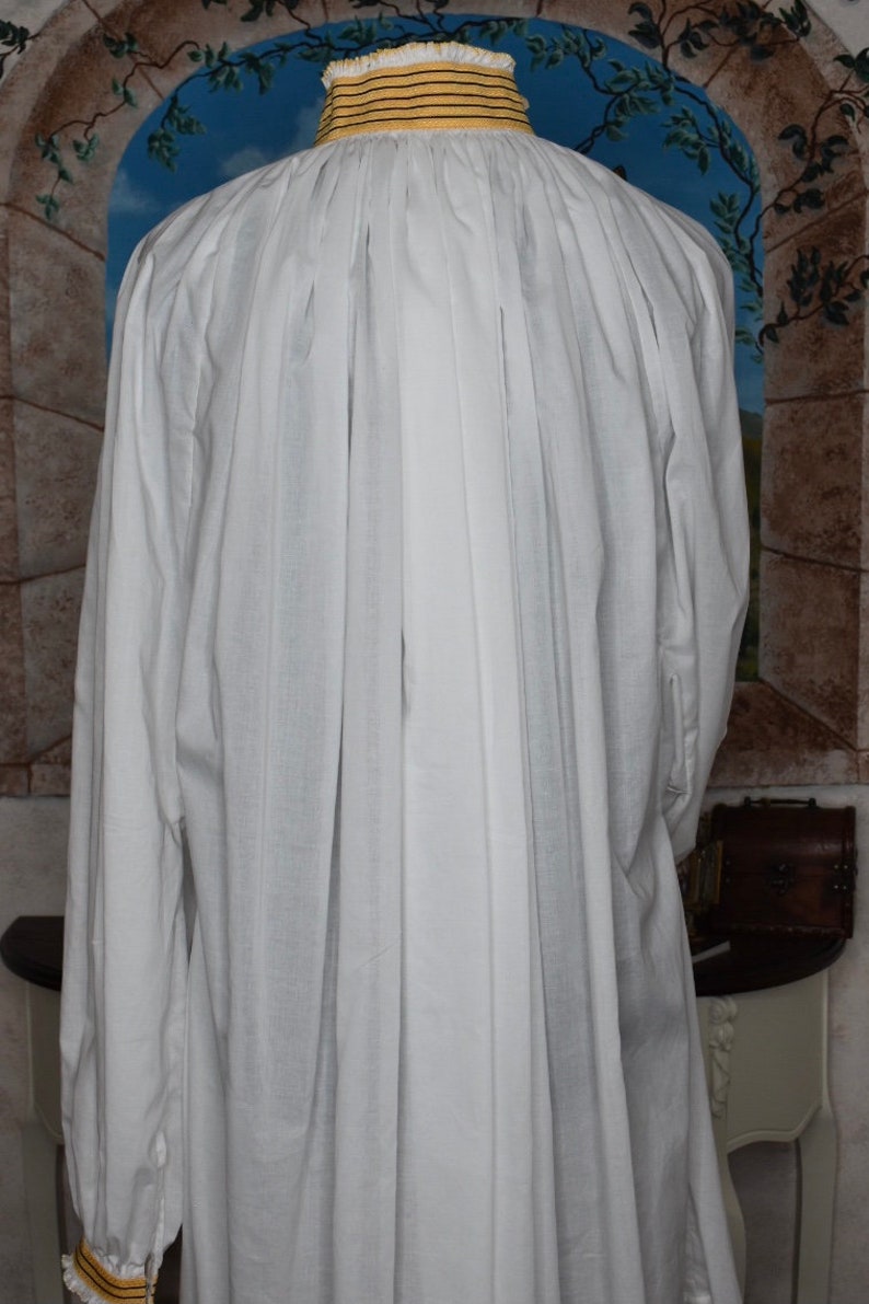 Chemise, Hemd, historisch, Herren, 16. Jahrhundert, Renaissance, Mittelalter, Bild 7