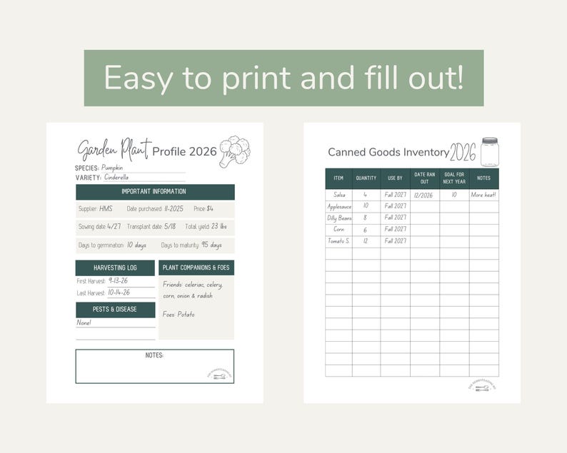 The Ultimate Garden Planner 2026 | Garden Calendar | Garden Records | Garden Tracker | Garden Organization | Garden Schedule image 2