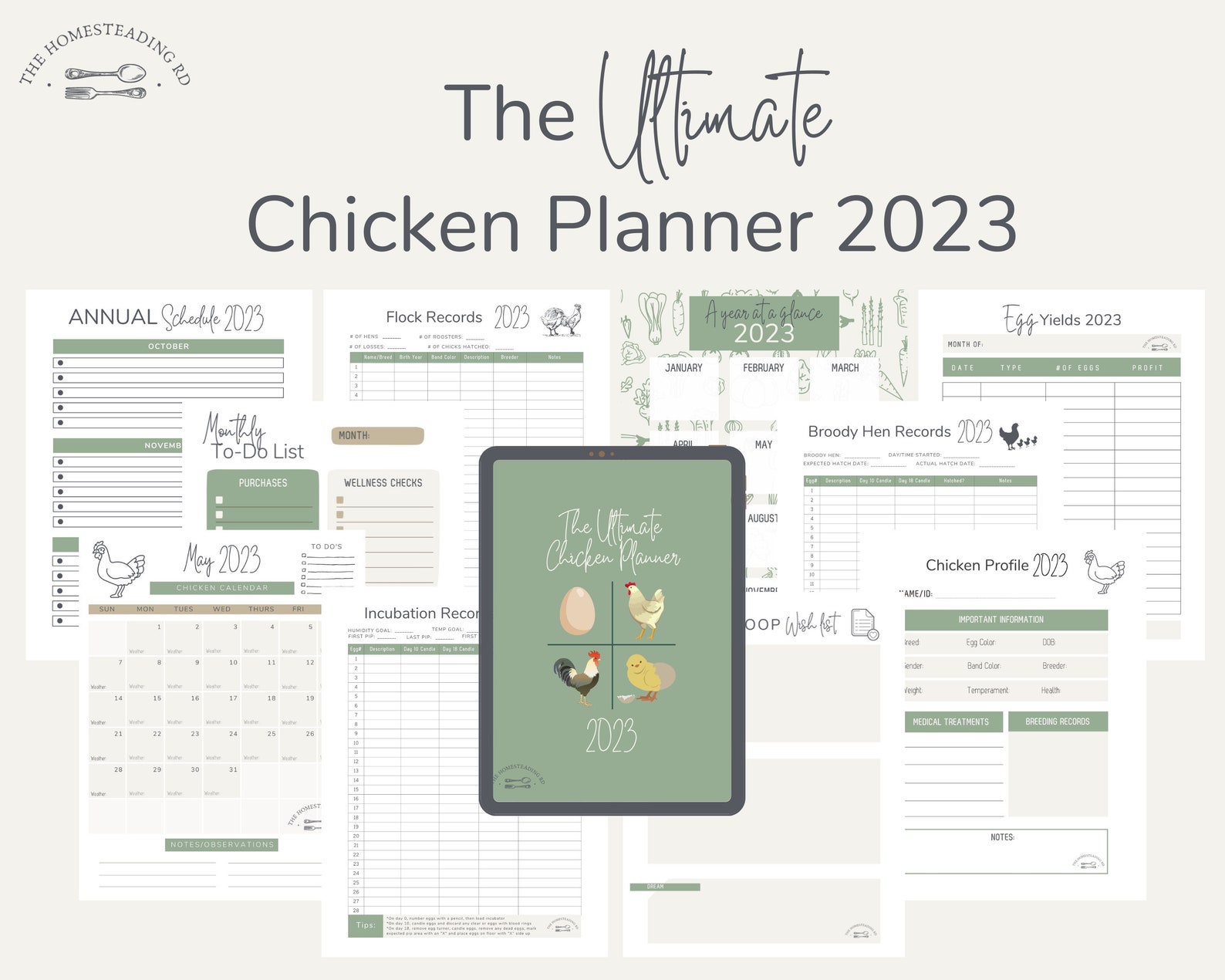 The Ultimate Chicken Planner 2025 Chicken Calendar Chicken Etsy Canada