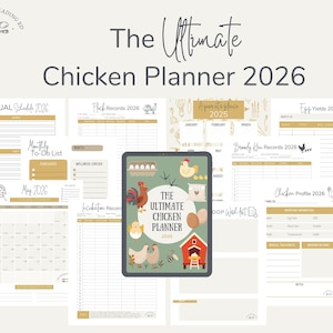 The Ultimate Chicken Planner 2026 | Chicken Calendar | Chicken Incubation Tracker | Chicken Egg Tracker | Chicken Profits | Chicken Records