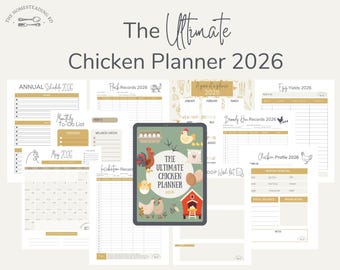 The Ultimate Chicken Planner 2026 | Chicken Calendar | Chicken Incubation Tracker | Chicken Egg Tracker | Chicken Profits | Chicken Records