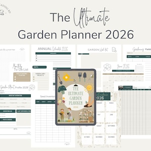 The Ultimate Garden Planner 2026 | Garden Calendar | Garden Records | Garden Tracker | Garden Organization | Garden Schedule image 1