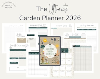 The Ultimate Garden Planner 2026 | Garden Calendar | Garden Records | Garden Tracker | Garden Organization | Garden Schedule