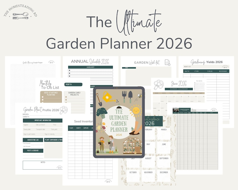 The Ultimate Garden Planner 2026 | Garden Calendar | Garden Records | Garden Tracker | Garden Organization | Garden Schedule image 1
