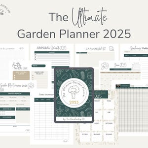 The Ultimate Garden Planner 2025 | Garden Calendar | Garden Records | Garden Tracker | Garden Organization | Garden Schedule