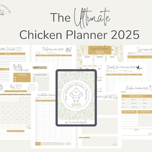 The Ultimate Chicken Planner 2025 | Chicken Calendar | Chicken Incubation Tracker | Chicken Egg Tracker | Chicken Profits | Chicken Records