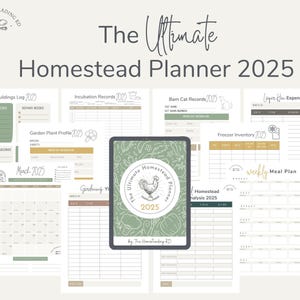 The Ultimate Homestead Planner 2025 | Farm Planner | Homestead Organization | Printable Download