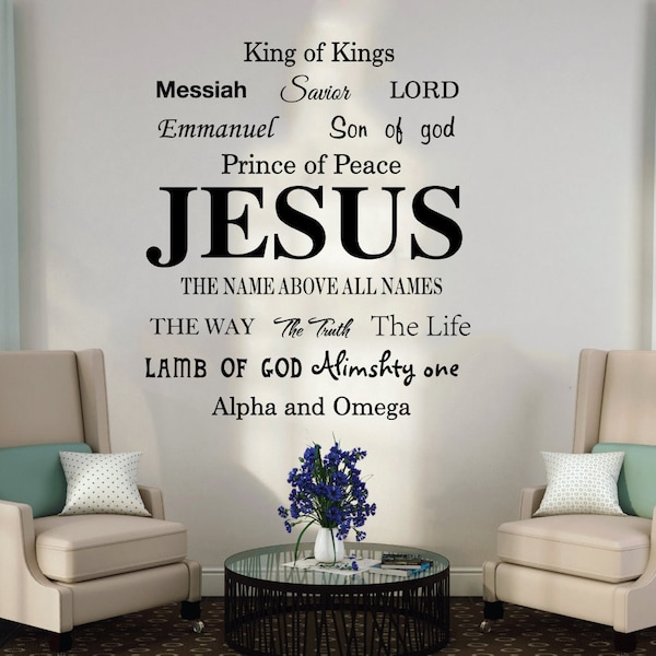 Scripture Wall Decal Etsy