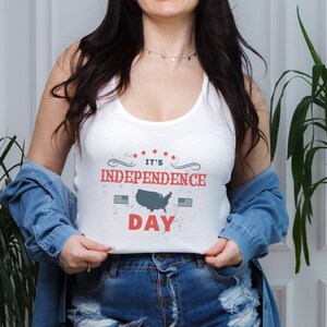 independence day tank, womens fourth of july shirt, independence day, tank shirt, summer shirt, tank for women, fourth of july gift,