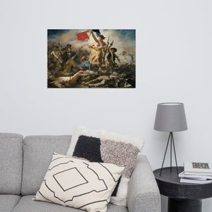 Liberty Leading The People By Eugene Delacroix - Hi-Res Masterpiece Fine Art Wall Art - Museum Quality for Home and Office Decor