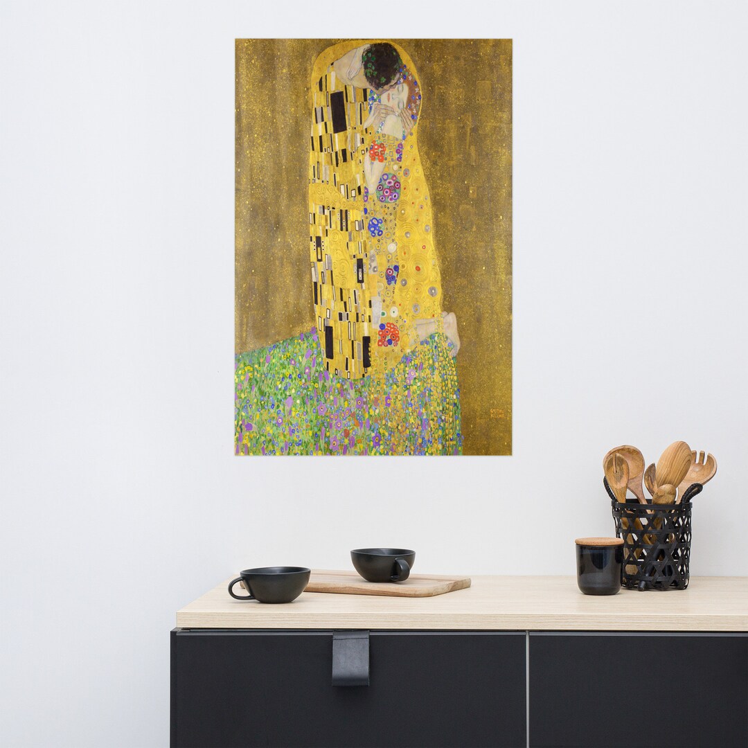 The Kiss by Gustav Klimt Hi Res Masterpiece Fine Art Wall Art Office ...