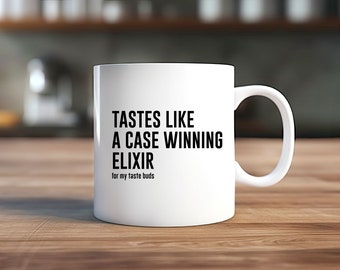 Mug avocat drôle, avocat plaidant à plus tard, cadeau pour avocat, remise des diplômes de faculté de droit, tasse avocat, cadeau étudiant en droit, droit, tasse avocat, citation