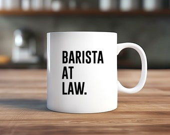 Lustiger Ehemann Becher, Barista am Gesetz, Geschenk für Ehemann, Doktorhut, Abschlussfeier der Law School, Ehemann, Ehemann, Geschenk, Jura, Doktor, Jurist