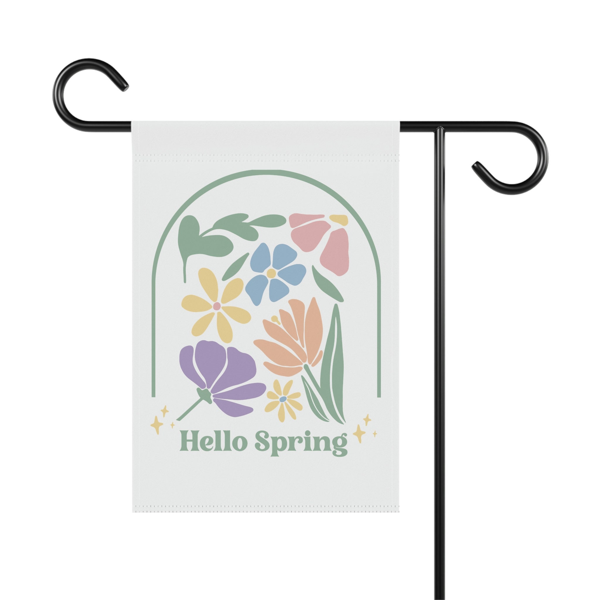 Spring Floig Quote Spring Flag Spring House Flag Spring Garden Flag - Etsy