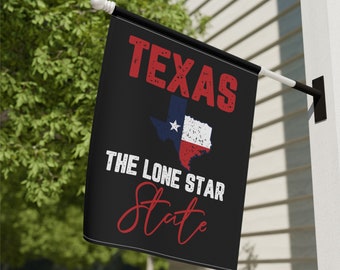 Texas Flag, Black Texas House Flag, Lone Star State Flag, Texas Gifts, Texas Garden Flag, Housewarming Gift, Texas State Flag, Texas Star