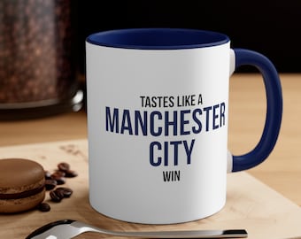 ManCity Becher, schmeckt wie ein ManCity-Sieg, ManCity-Fan, Fußballbecher, Fußballfanbecher, Fußballgeschenk, Fußballbecher, ManCity-Geschenk